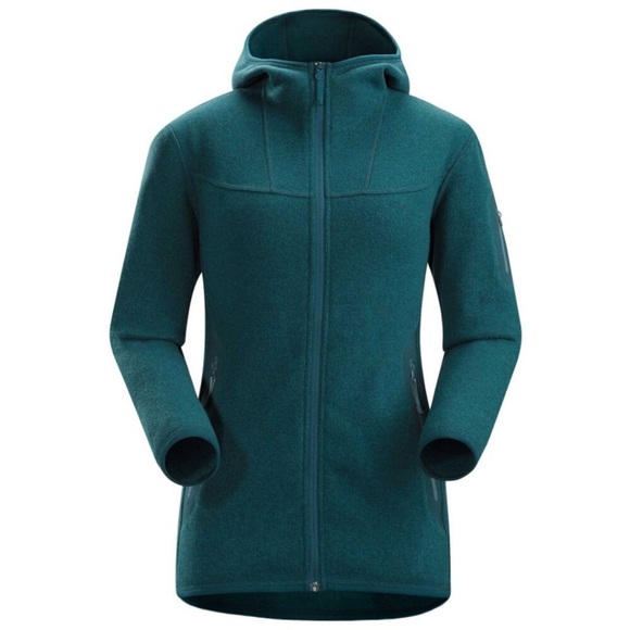 Arc'tery Covert Hoody Long Sleeve Full-Zip Fleece Hoodie Blue Marine Size Small - Picture 10 of 10